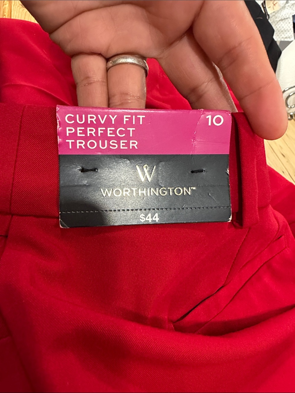 Worthington Women’s Sz 10 Red Boot Cut Dress Pants NWT - Picture 8 of 8